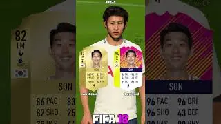HEUNG MIN SON best vs worst card in EVERY FIFA! (12-23)⚽#shorts #fifa #eafc24 #fifa23 #son #spurs