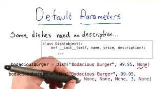 Default Parameters - Intro to Computer Science