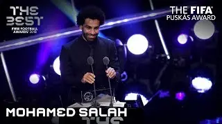 Mohamed Salah reaction - The FIFA Puskas Award Winner 2018
