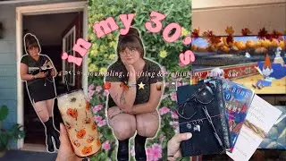 thrifting, journaling + crafting my heart out ⭐🍂 📓 in my 30's vlog