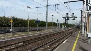 Trains at Villeneuve - Saint-Georges 8 August 2012