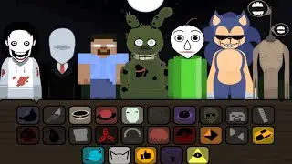 Incredibox Sprunki SLENDER MAN, FIVE NIGHT AT FREDDYS, BALDI, SONIC EXE, MINECRAFT - Ozzybox Terrors