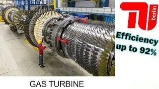 How does a GAS TURBINE work and Cogeneration and combined cycle gas turbine (CCGT)