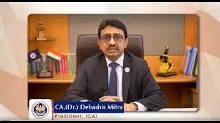 CA. (Dr.) Debashis Mitra, President - ICAI addressing the ICAI Members