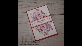 Carte double plissée