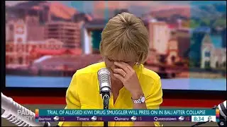 Hilary Barry gets the giggles on The Paul Henry Show