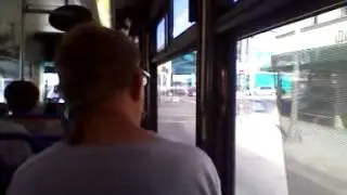 Pervert on the bus blowing kisses lol