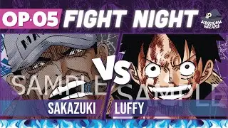 Sakazuki vs Luffy  : One Piece Card Game : OP05 Match