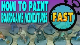 How To Paint Board Game Miniatures FAST - 90 Second Painting Tutorials