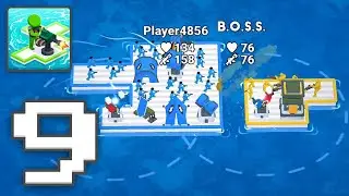 War of Rafts: Crazy Sea Battle - Gameplay Walkthrough Part 9 - Casual Games Levels 8 (iOS, Android)