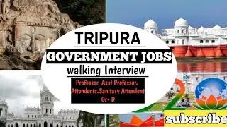 Tripura Jobs Again|AGMC jobs|Professor.Group-D|walking Interview