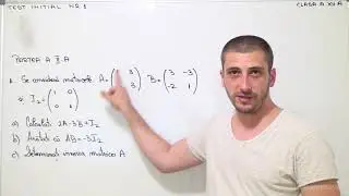 Clasa 12-a - Test initial NR 1 - Matematica - profesorultau.ro