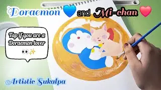 Painting Doraemon 💙 & Mi-chan❤️ : Full Art Process (Speedpaint) |&bull;| Fan Art 🎨