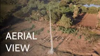 Ariel view of STAR-XL Rocket launch
