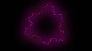 [1 hour version] 4K Cosmic Snowflake - Christmas Special!
