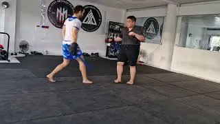 Hand Hitting Spar with Manuel