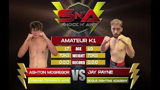 Shock N Awe 39 - Ashton McGregor vs Jay Payne Amateur K1
