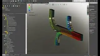 internal flow simulation test and heat exchanger#solidworks #mechanical_design #engineering