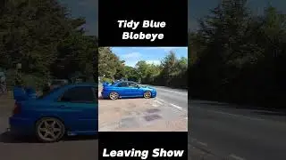 Tidy Blue Blobeye Impreza Leaving Scoob Fest 2023