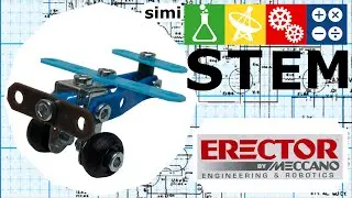 Erector by Meccano / Build a Plane ✈️ / simiSTEM / Dollar Tree / STEM / Unboxing