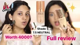 CHARLOTTE TILBURY AIRBRUSH Flawless Foundation HONEST REVIEW #foundation #charlottetilbury #review