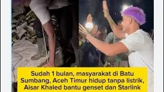 Aisar Khaled, Bantu Korban Banjir Aceh: Bawa Genset hingga Internet Starlink 