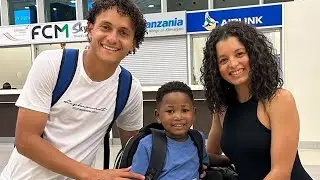 Bruno Gomes na Mpenzi wake Watua Brazil na Mtoto waliomuasili Tanzania