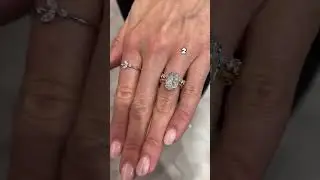 Antique Cushion Hybrid Ring + Band Pairings
