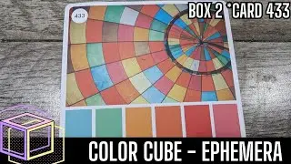 Color Cube Inspired Ephemera! Box 2 - Card 433 #colorcubers