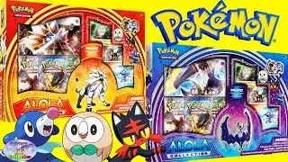 Pokemon Alola TCG Box Sets Solgaleo Lunala Pokemon Sun Moon Surprise Egg and Toy Collector SETC
