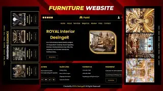 Responsive Furniture Website Using HTML CSS And JavaScript