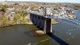 North Wales Drone   Menai on a Sunny Day
