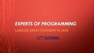 java programming tutorial in urdu hindi (17th tutorial ) labelled break statement in java