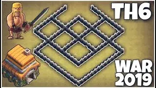 Clash of Clans - Town Hall 6 War Base Defence | TH6 Base 2018