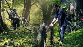 Mountain Forest Challenge | Solo Bike Camping & Bushcraft Cooking