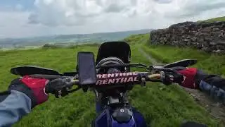 Greenlaning in lake district on Suzuki DR200,  Lake district green lanes.