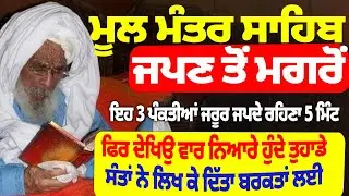 ਮੂਲ ਮੰਤਰ ਸਾਹਿਬ ਜਪਣ ਤੋਂ ਮਗਰੋਂ ਇਹ 3 ਪੰਕਤੀਆਂ ਜਰੂਰ ਜਪਦੇ ਰਹਿਣਾ #darbarsahib #gurbanishabad #hansalisahib
