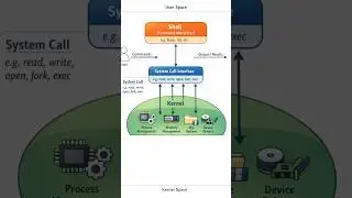 Shell, Kernel & System Calls &ndash; Functions and Relationship #shorts #education