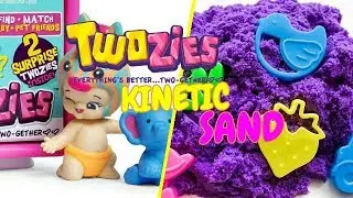 Surprise Toys Twozies and🐏🐬 Play with Kinetic Sand🐧🐣🐏🐬