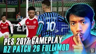 PES 2017 RZ PATCH 26 GAMEPLAY FULL MOD  - INTER MILAN VS ARSENAL - PES 2017 PC GAME