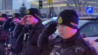 Highway of Heroes CAF Gunner Sebastian Halmagean Arrival at Toronto Coroners Office