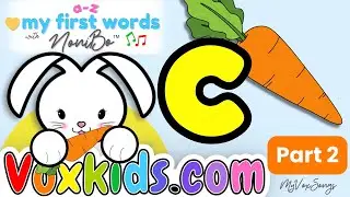 ⭐ Letter Cc Phonics 🐱 | &ldquo;Cuh&rdquo; Sound + First Words Part 2 | VoxKids&trade; MyVoxSongs