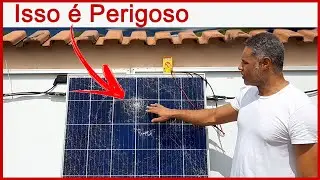 Não Use Painel Solar Quebrado ou Trincado, é Perigoso!