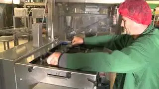 Tramper D-360 | stand-alone tray denester on chain conveyor (alu trays)
