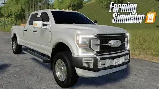 FS19 - 2020 FORD F450 All White Look - NEW CAR MOD for Farming Simulator 2019 ROLEPLAY