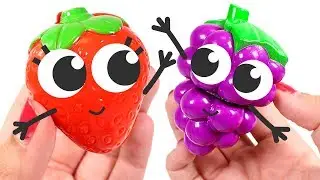 🍓 FRUTAS ANIMADAS 🍇 Aprendemos los colores con frutas con caritas y dibujos para colorear