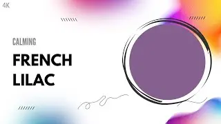 1-Hour French Lilac Ambient Color | Relaxation, Meditation, and Mood Lighting in 4K