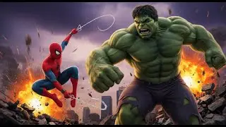 Epic Clash: Hulk vs Spider-Man 🔥 | AI Cinematic Superhero Battle | Unreal Action
