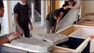 installing a  countertop FAIL #shorts