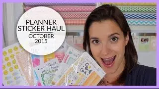 Planner Stickers Haul | October 2015